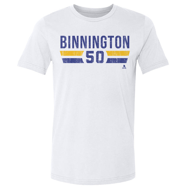Jordan Binnington Men's Cotton T-Shirt | 500 LEVEL