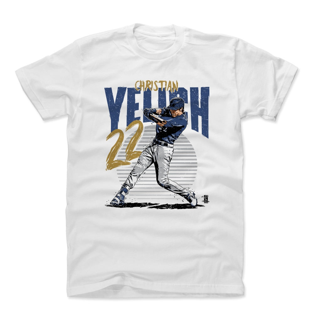 Christian Yelich Men's Cotton T-Shirt | 500 LEVEL