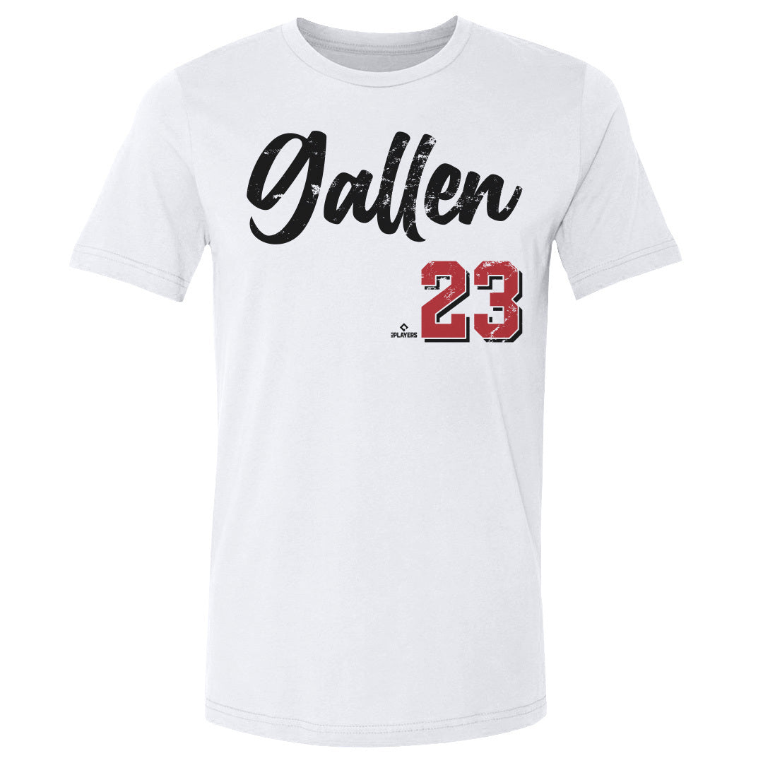 Arizona Diamondbacks Zac Gallen Men's Cotton T-Shirt - Heather Gray - Arizona | 500 Level Major League Baseball Players Association (MLBPA)