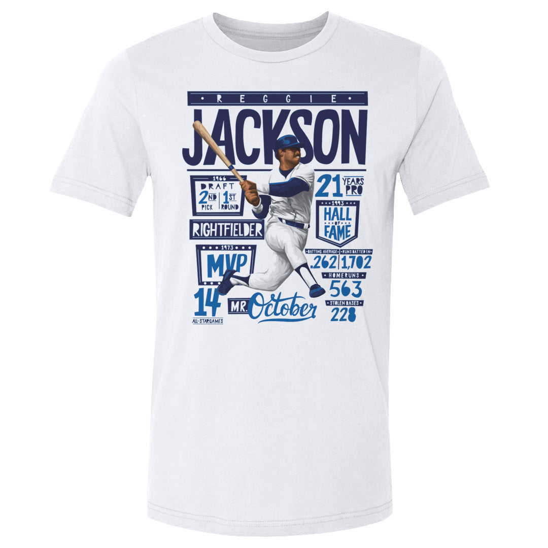 Reggie Jackson Shirt | New York Throwbacks Men's Cotton T-Shirt | 500 ...