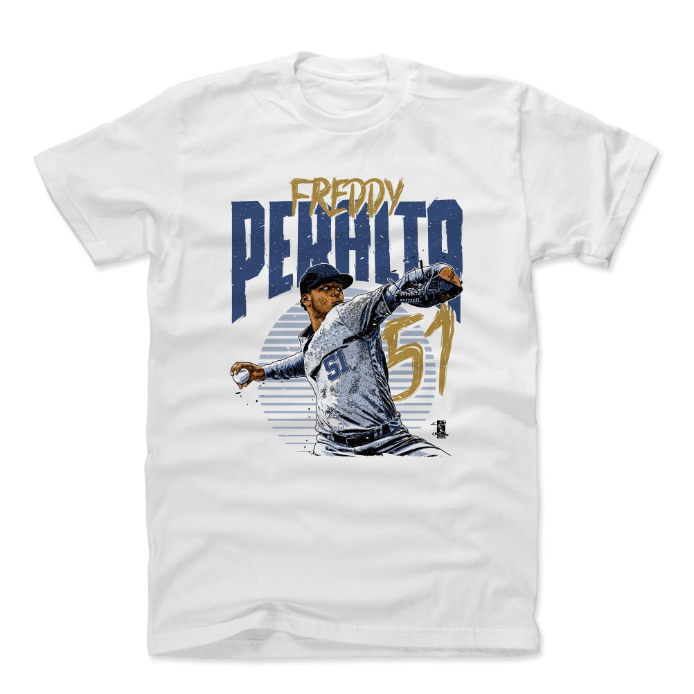 Freddy Peralta Men&#39;s Cotton T-Shirt | 500 LEVEL