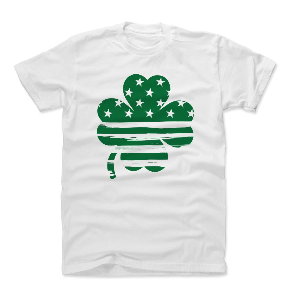 St. Patrick&#39;s Day 3 Leaf Clover Men&#39;s Cotton T-Shirt | 500 LEVEL