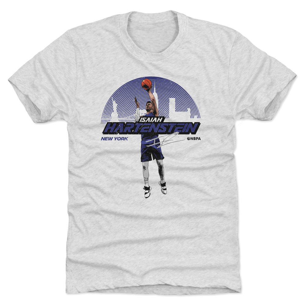 New York Knicks Isaiah Hartenstein Men's Premium T-Shirt - Tri Black - New York | 500 Level
