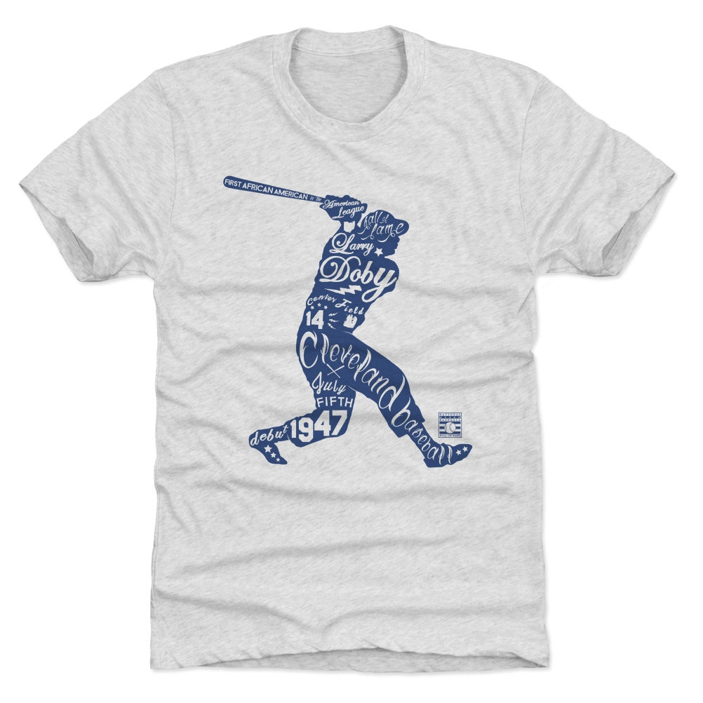 Larry Doby T-Shirt  Cleveland Baseball Hall of Fame Men's Premium
