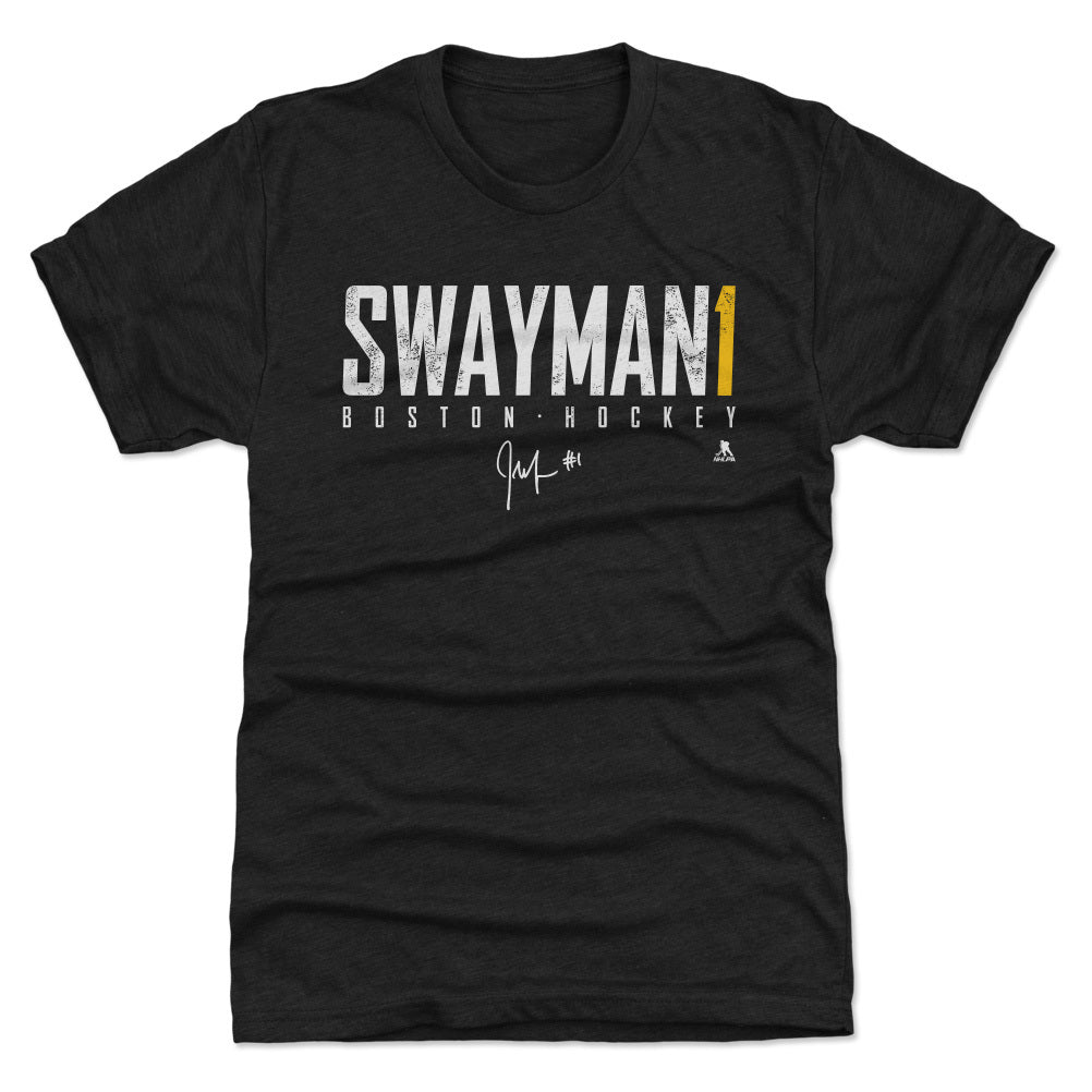 Jeremy Swayman Men's Premium T-Shirt | 500 LEVEL