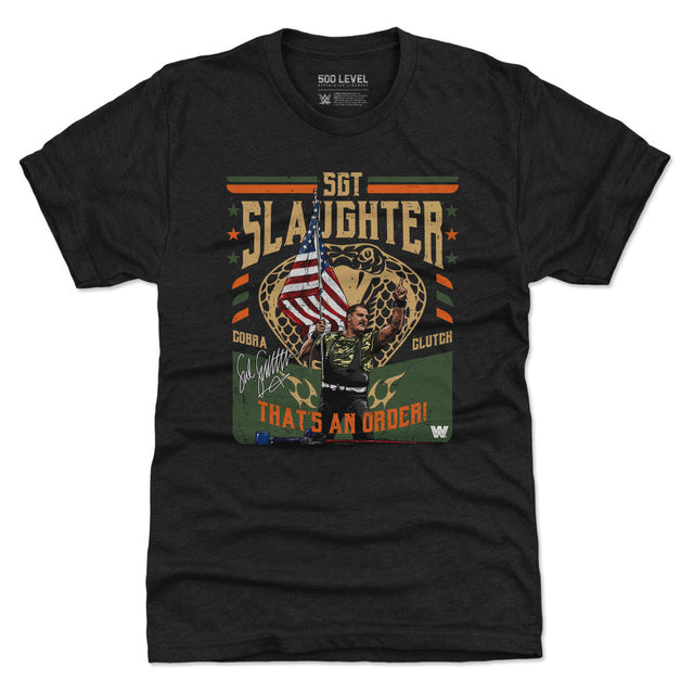 Sgt. Slaughter Men's Premium T-Shirt | 500 LEVEL
