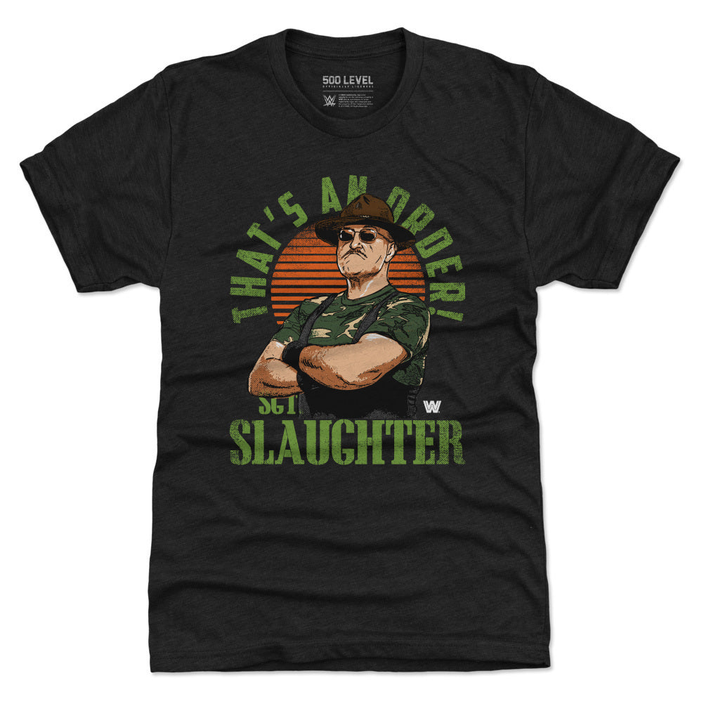 Sgt. Slaughter Men's Premium T-Shirt | 500 LEVEL