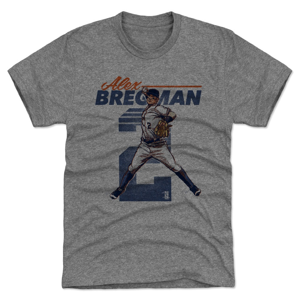 Houston Astros Men's 500 Level Alex Bregman Houston Gray T-Shirt