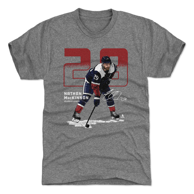 Nathan MacKinnon Men's Premium T-Shirt | 500 LEVEL