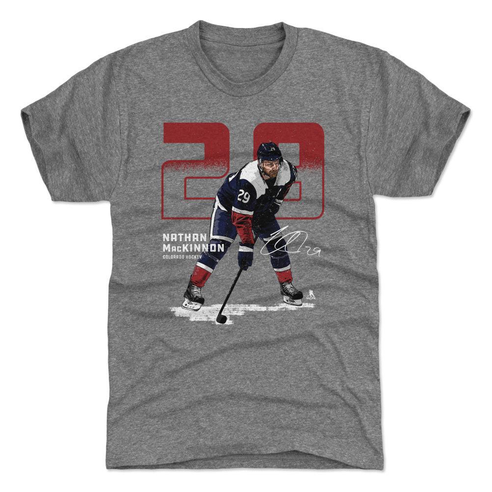 Nathan MacKinnon Men&#39;s Premium T-Shirt | 500 LEVEL