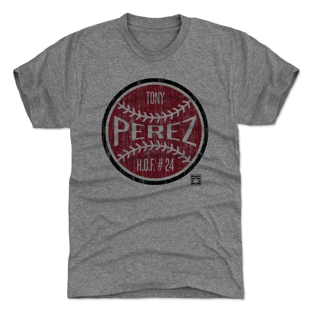 Tony Perez T-Shirt, Cincinnati Baseball Hall of Fame Men's Premium T-Shirt
