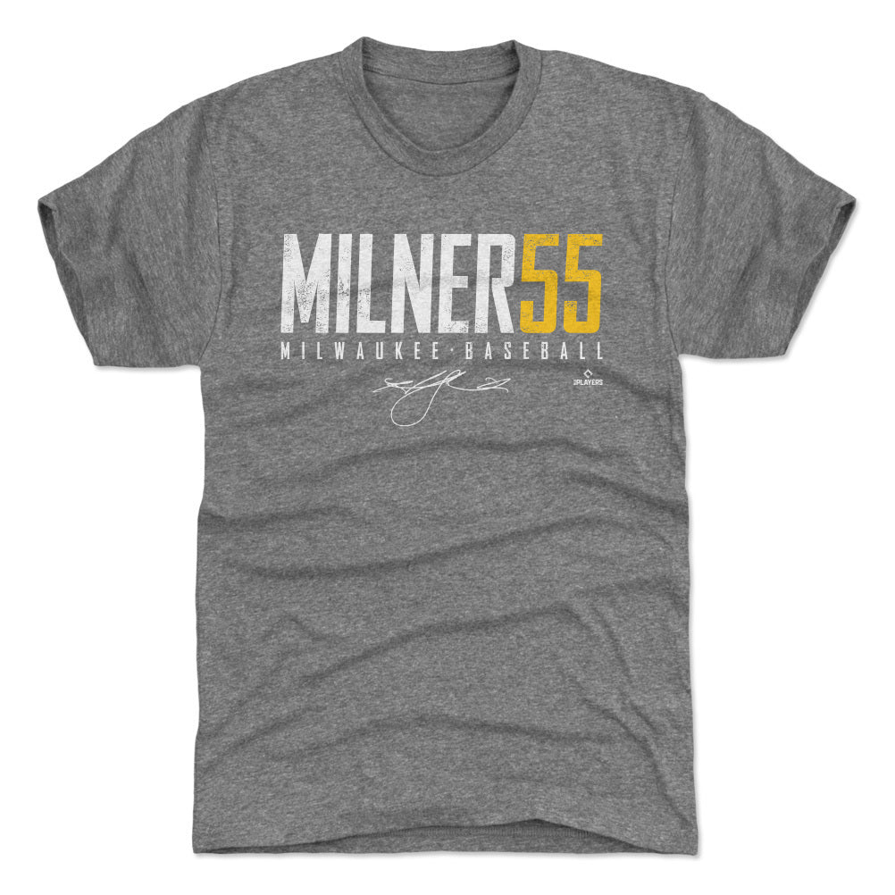 Milwaukee Brewers Men's 500 Level Christian Yelich Milwaukee White T-Shirt