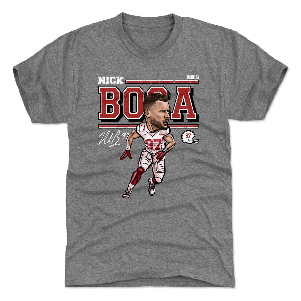 Nick Bosa Cartoon Men's Premium T-Shirt – 500 LEVEL