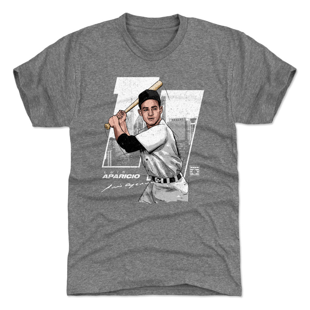 Chicago White Sox Men's 500 Level Luis Aparicio Chicago Gray T-Shirt