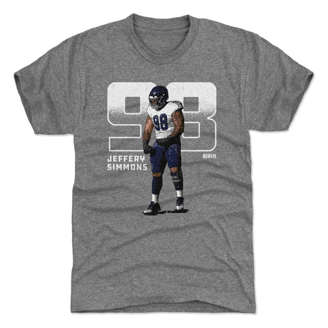 Jeffery Simmons Men's Premium T-Shirt | 500 LEVEL