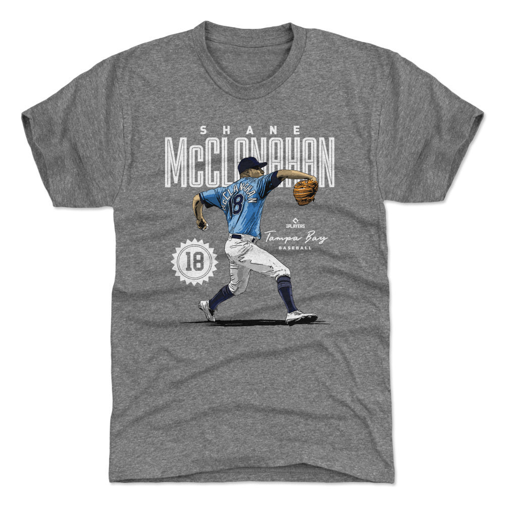 Atlanta Braves Max Fried Men's Premium T-Shirt - Tri Gray - Atlanta | 500 Level Major League Baseball Players Association (MLBPA)