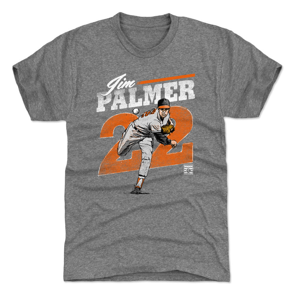 Jim Palmer Men's Premium T-Shirt - Tri Gray - Baltimore | 500 Level