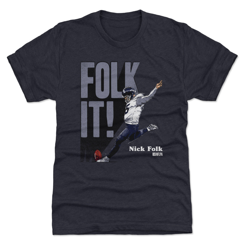 Nick Folk Men&#39;s Premium T-Shirt | 500 LEVEL