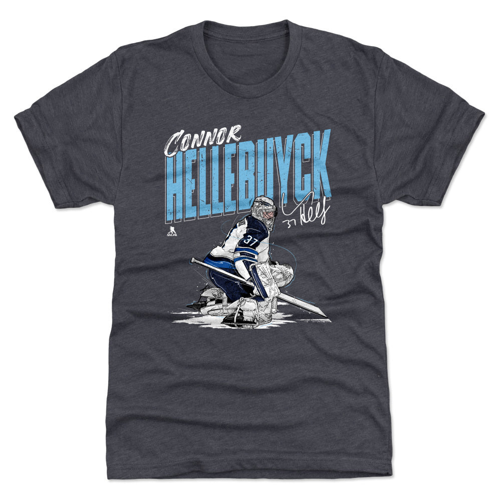 Connor Hellebuyck Men's Premium T-Shirt | 500 LEVEL