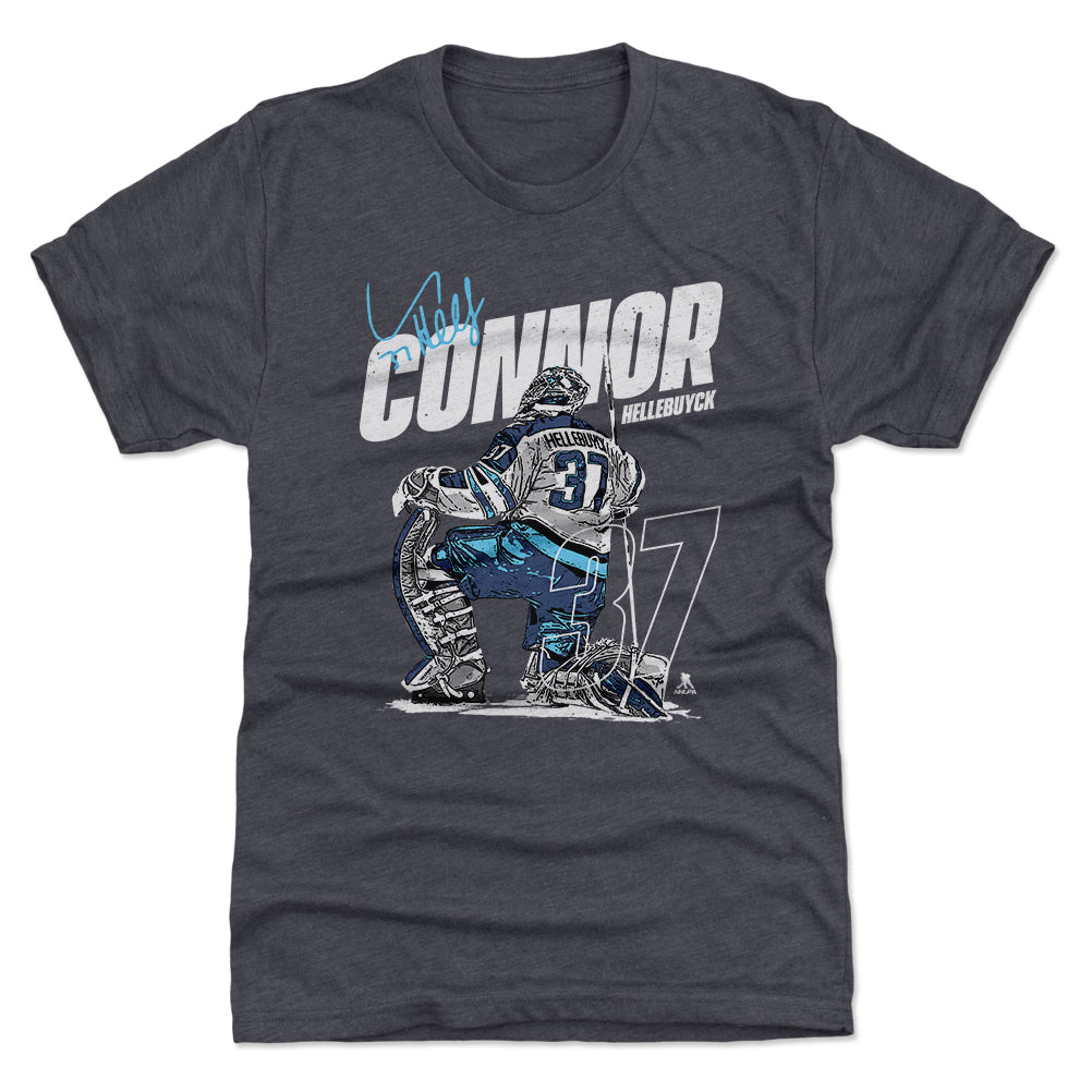 Connor Hellebuyck Men&#39;s Premium T-Shirt | 500 LEVEL