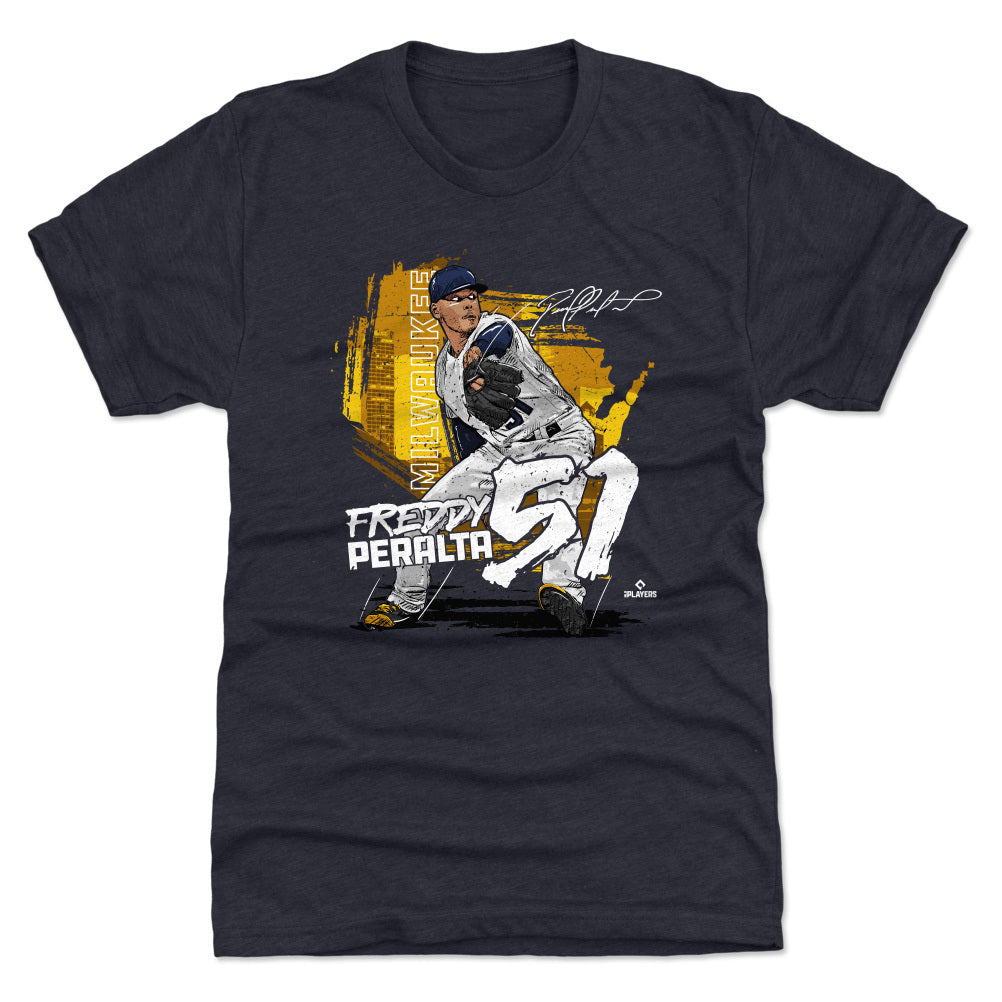 Freddy Peralta Men&#39;s Premium T-Shirt | 500 LEVEL