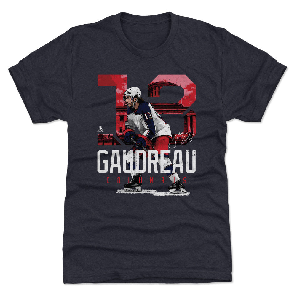 Johnny Gaudreau Men&#39;s Premium T-Shirt | 500 LEVEL