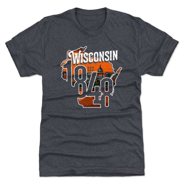 Wisconsin Men's Premium T-Shirt | 500 LEVEL