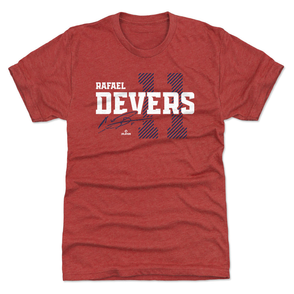 Rafael Devers Men's Premium T-Shirt - Tri Red - Boston | 500 Level Major League Baseball Players Association (MLBPA)