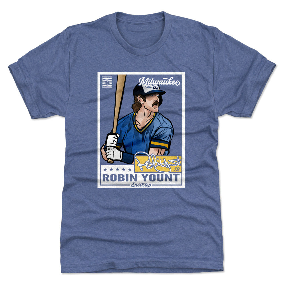 Milwaukee Brewers Men's 500 Level Robin Yount Milwaukee Blue T-Shirt