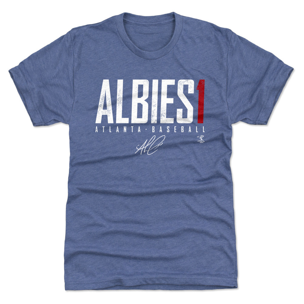 Atlanta Braves Men's 500 Level Ozzie Albies Atlanta Gray T-Shirt