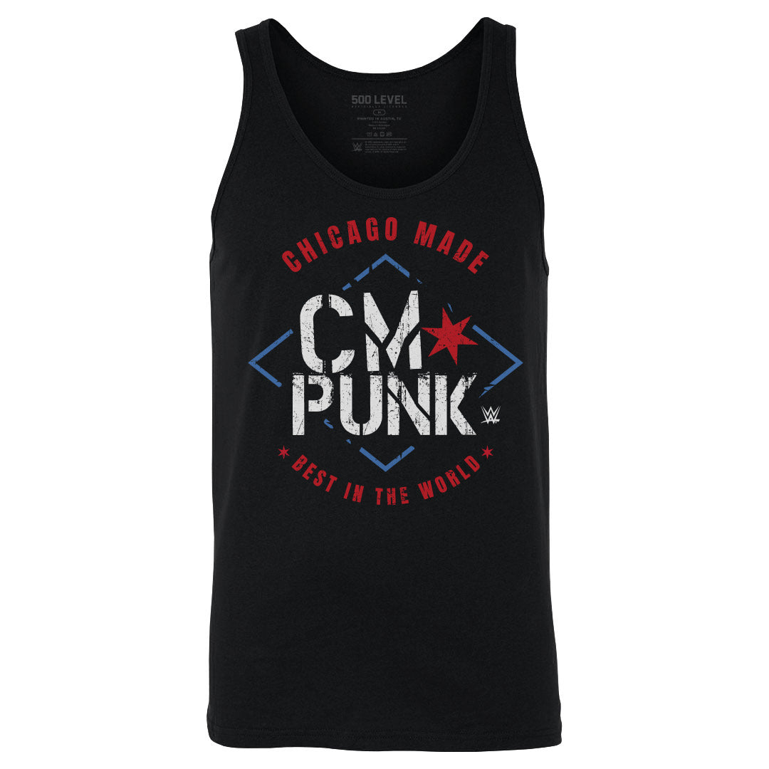 CM Punk Men’s Tank Top | Superstars WWE Men’s Tank Top | 500 Level