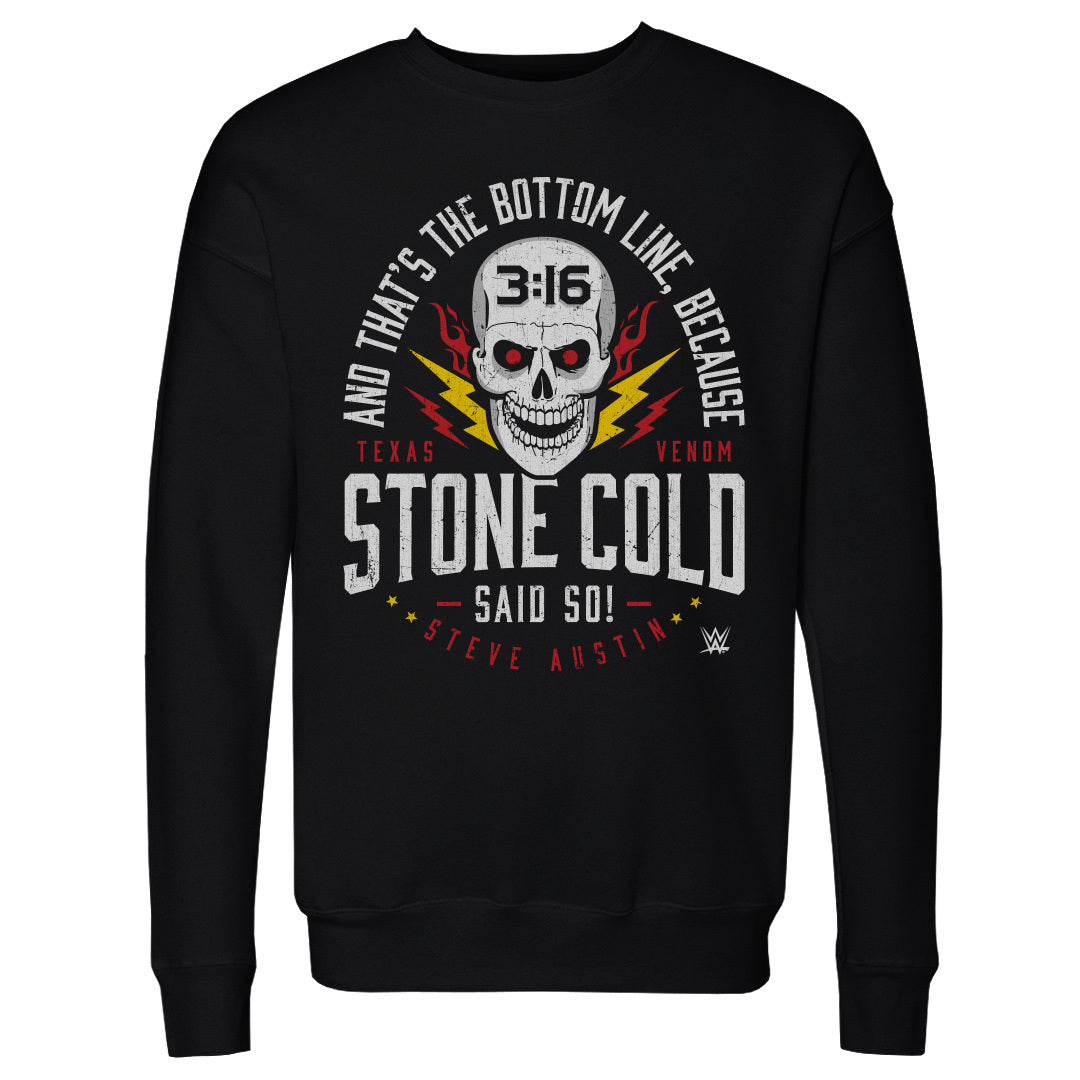 Stone Cold Steve Austin Men's Crewneck Sweatshirt | 500 LEVEL