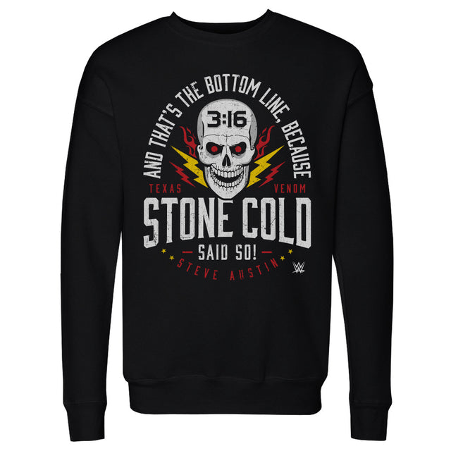 Stone Cold Steve Austin Men's Crewneck Sweatshirt | 500 LEVEL