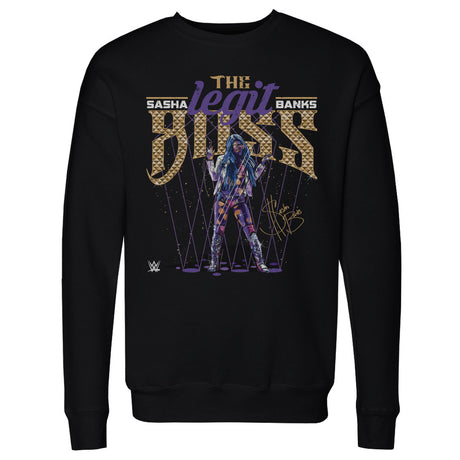 Sasha Banks Men's Crewneck Sweatshirt | 500 LEVEL