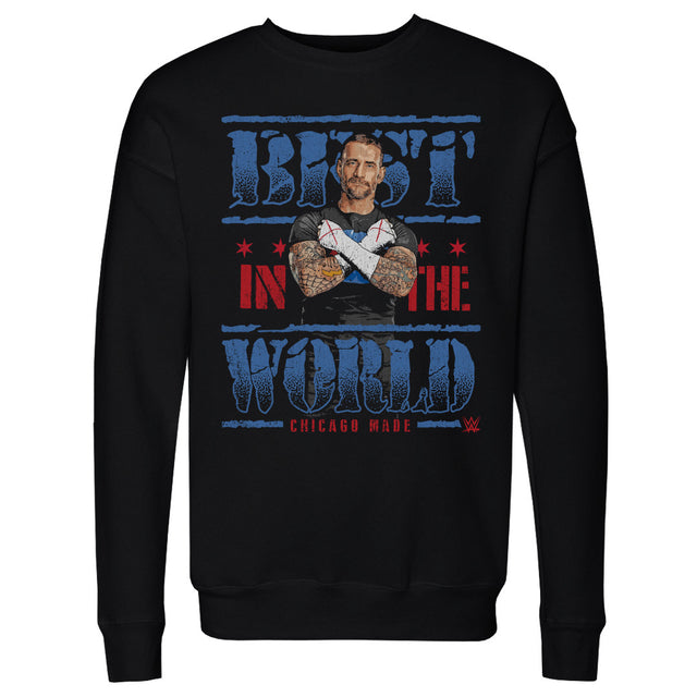 CM Punk Men's Crewneck Sweatshirt | 500 LEVEL