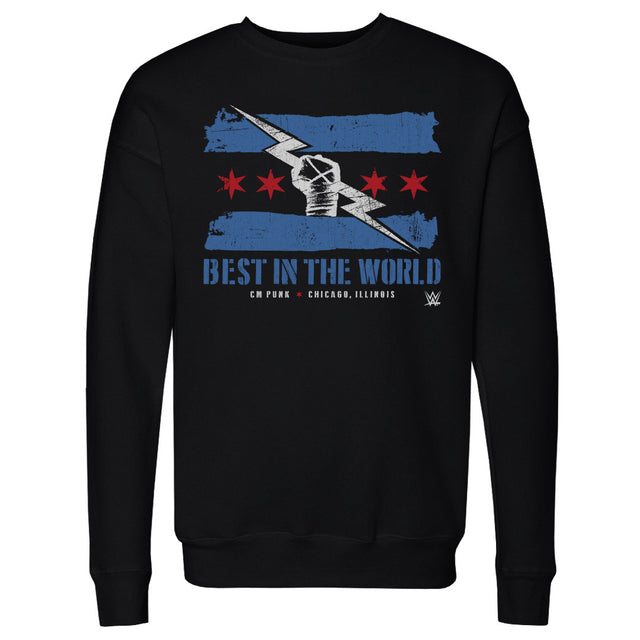 CM Punk Men's Crewneck Sweatshirt | 500 LEVEL