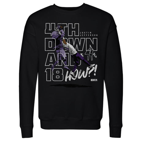 Justin Jefferson Men's Crewneck Sweatshirt | 500 LEVEL