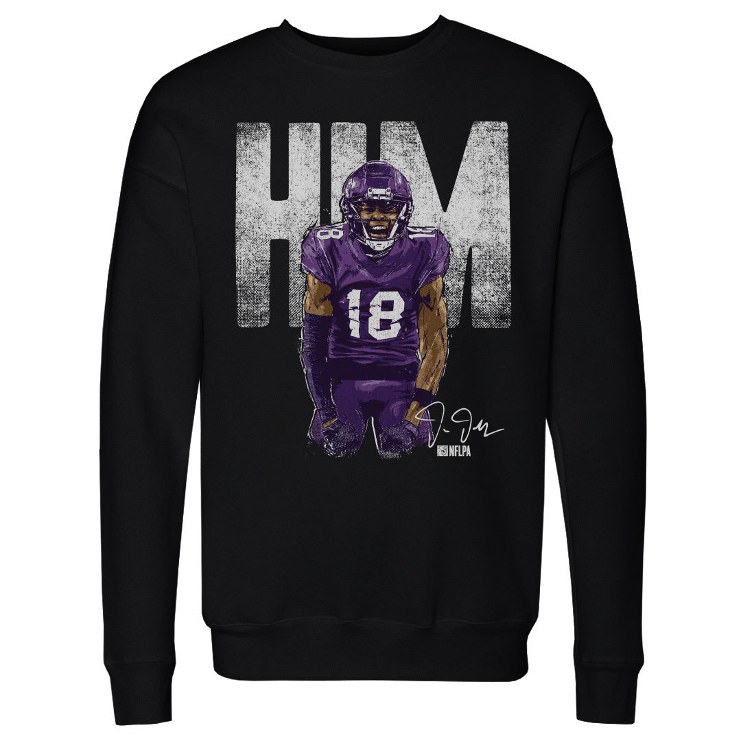 Justin Jefferson Men's Crewneck Sweatshirt | 500 LEVEL