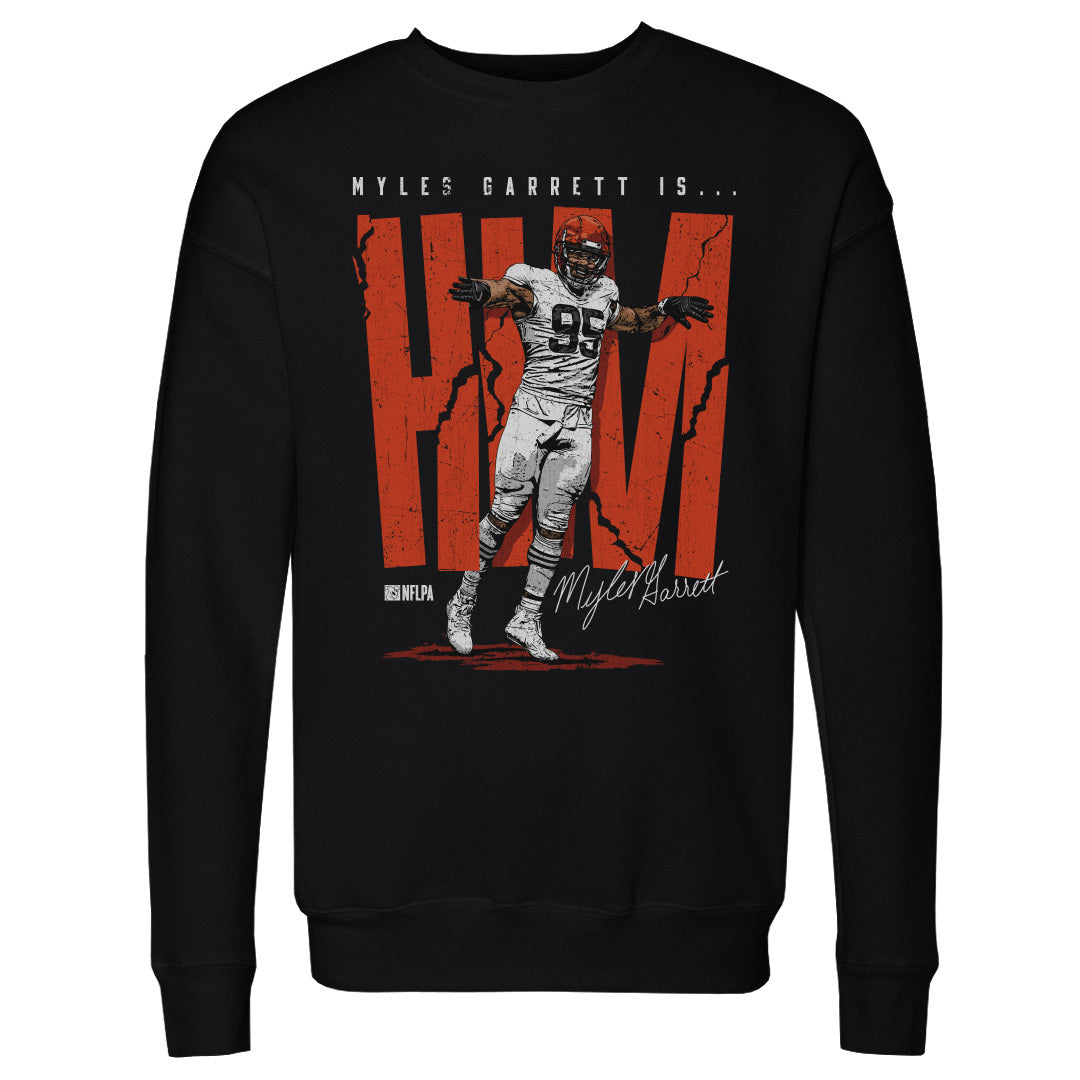 Myles Garrett Men's Crewneck Sweatshirt | 500 LEVEL