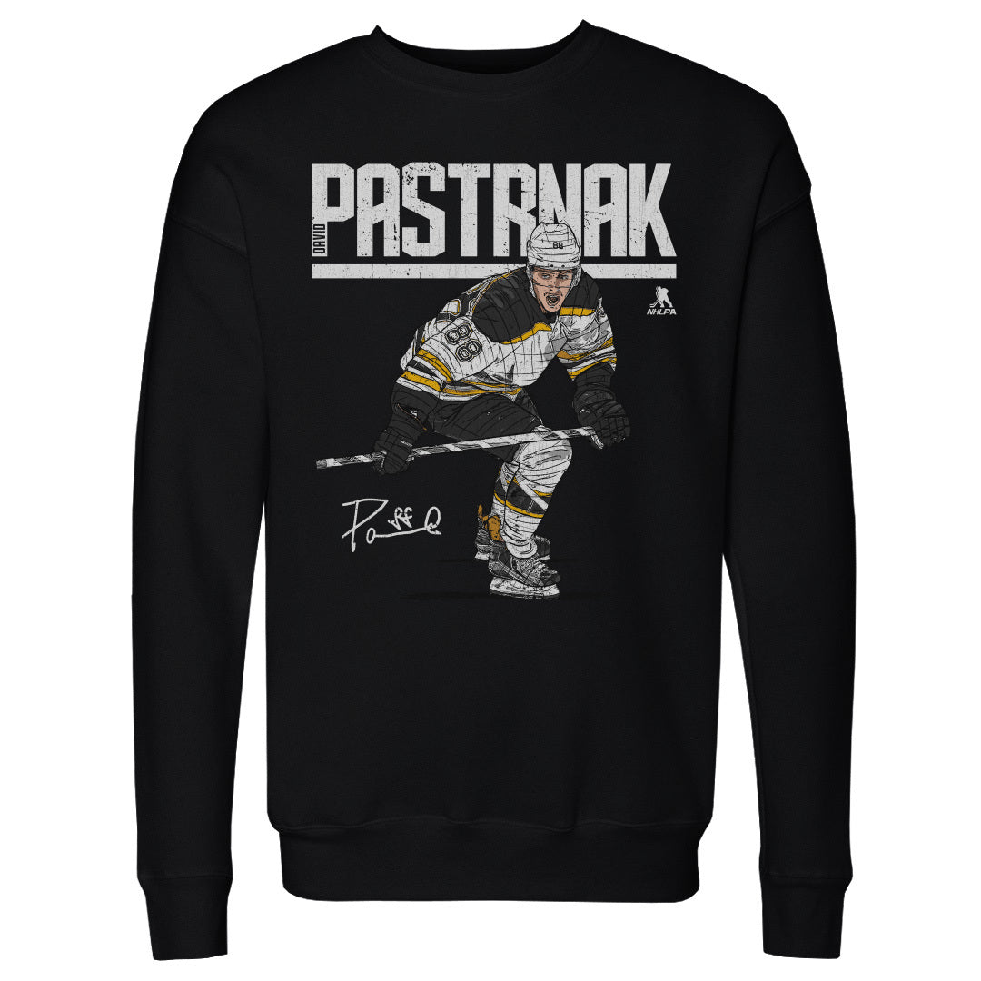 David Pastrnak Men&#39;s Crewneck Sweatshirt | 500 LEVEL