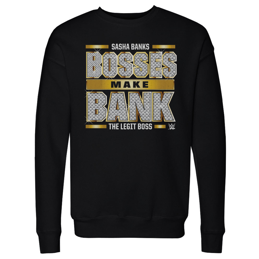 Sasha Banks Men&#39;s Crewneck Sweatshirt | 500 LEVEL