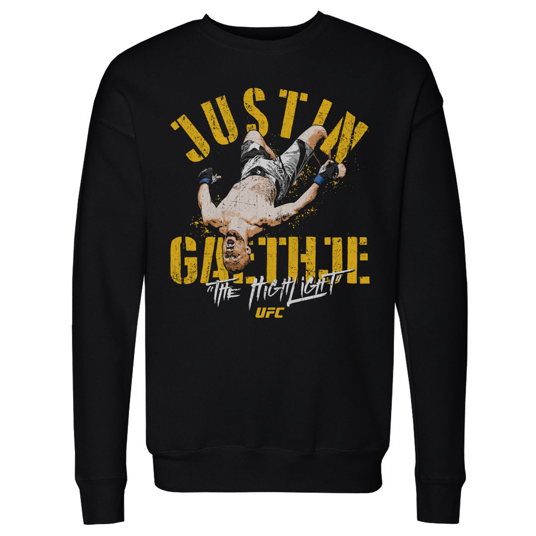 Justin Gaethje Men&#39;s Crewneck Sweatshirt | 500 LEVEL