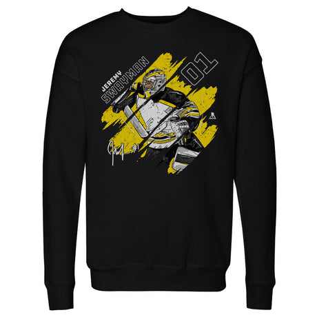 Jeremy Swayman Men's Crewneck Sweatshirt | 500 LEVEL