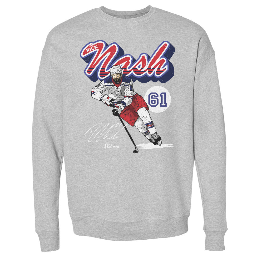 Rick Nash Men&#39;s Crewneck Sweatshirt | 500 LEVEL