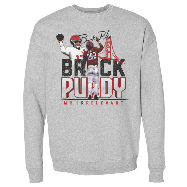 Brock Purdy Men's Crewneck Sweatshirt | 500 LEVEL