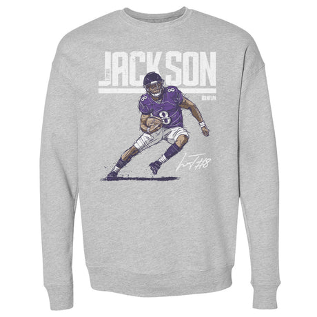 Lamar Jackson Men's Crewneck Sweatshirt | 500 LEVEL