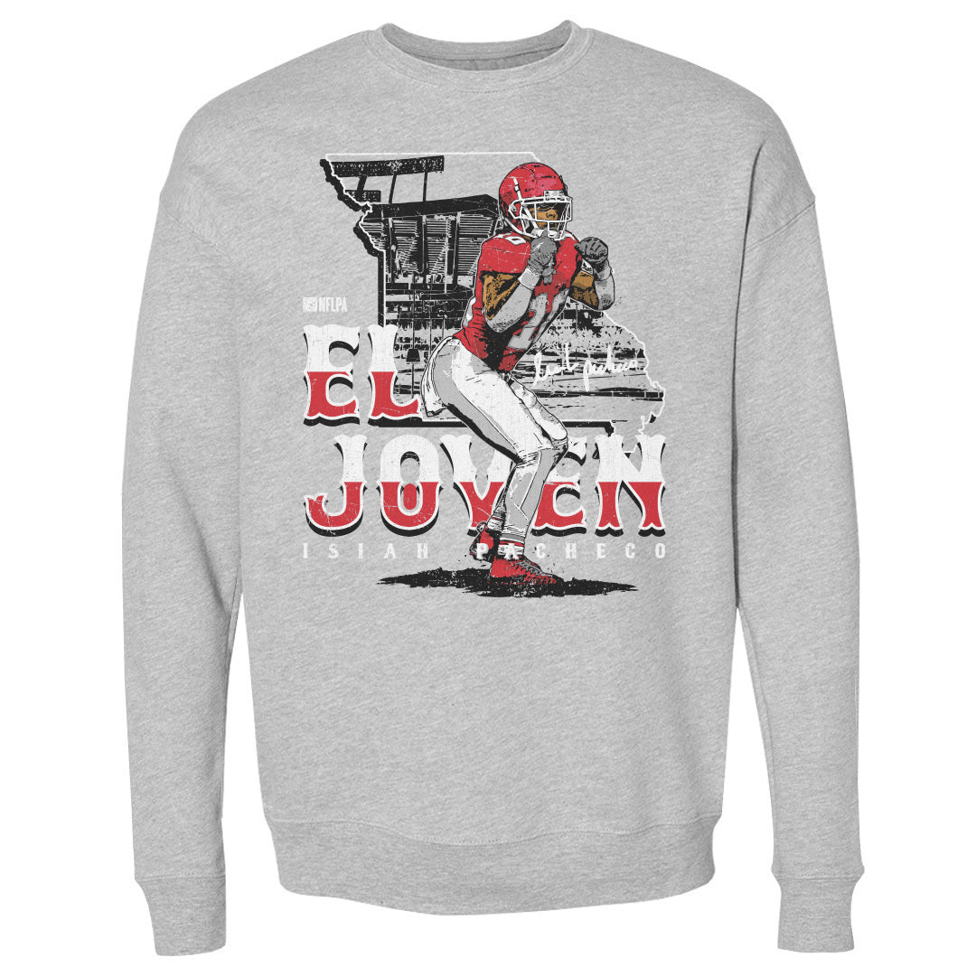 Isiah Pacheco Men's Crewneck Sweatshirt | 500 LEVEL