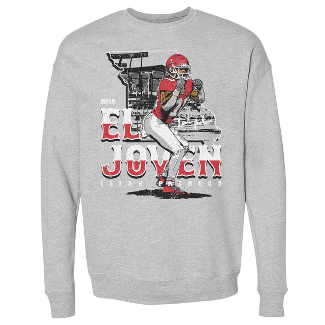 Isiah Pacheco Men's Crewneck Sweatshirt | 500 LEVEL