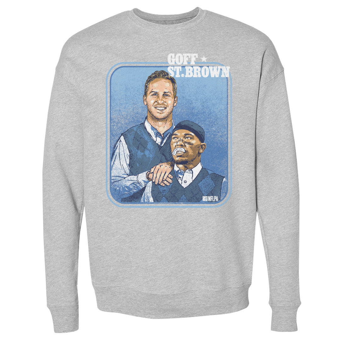 Jared Goff Men&#39;s Crewneck Sweatshirt | 500 LEVEL