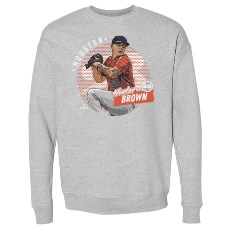 Hunter Brown Men's Crewneck Sweatshirt | 500 LEVEL